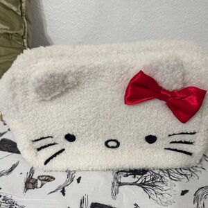 Hello Kitty Fuzzy Bag with Red Bow